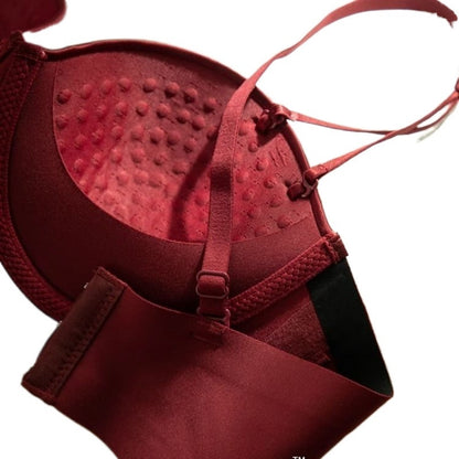 French-Style Wireless Bra Set - Y-Strap All-in-One Lingerie