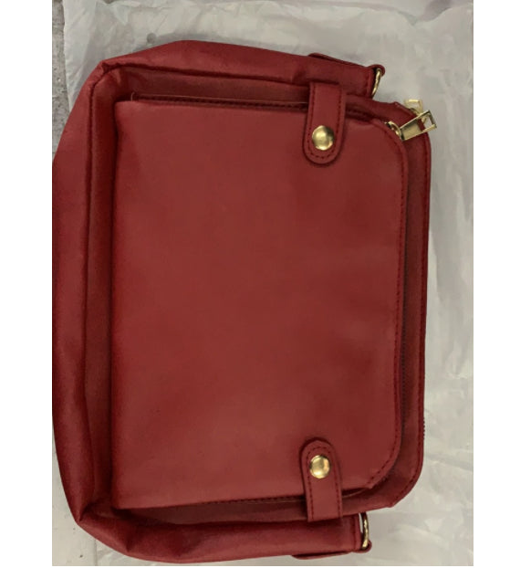 Women's Quilted Crossbody Bag - Vegan Leather Shoulder Messenger Purse
