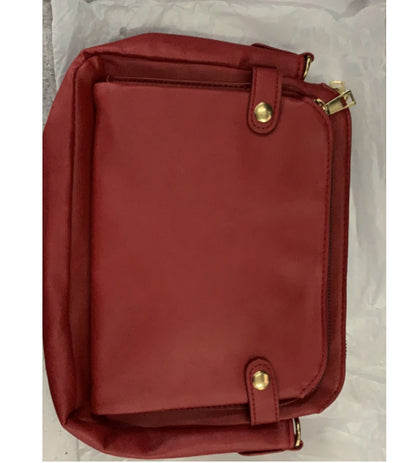 Women's Quilted Crossbody Bag - Vegan Leather Shoulder Messenger Purse