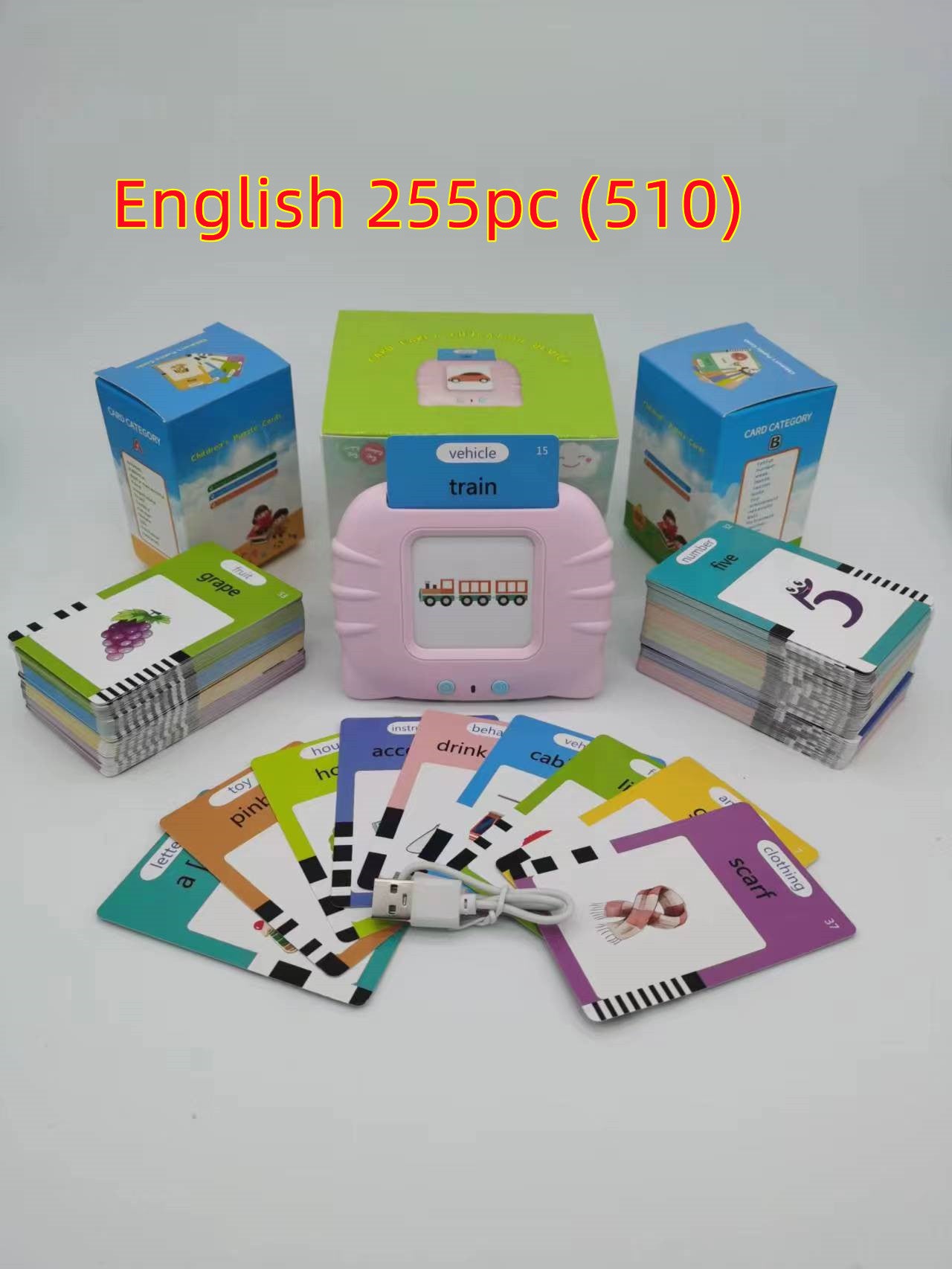 Bilingual Flashcard Learning Machine for Kids – Early Education Story & Word Card Reader