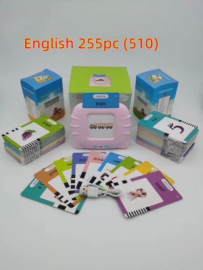 Bilingual Flashcard Learning Machine for Kids – Early Education Story & Word Card Reader
