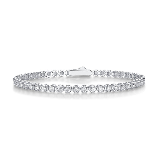 Starry Sky Moissanite Bracelet - S925 Sterling Silver Platinum Plated Jewelry