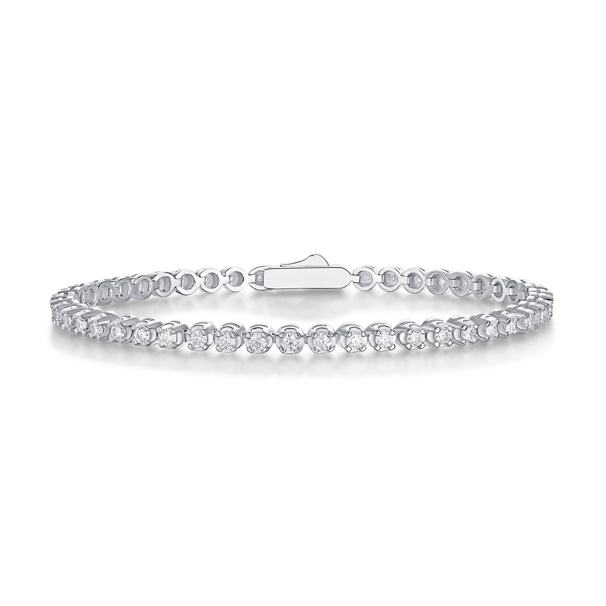 Starry Sky Moissanite Bracelet - S925 Sterling Silver Platinum Plated Jewelry