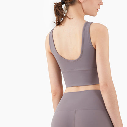 U-Shaped Sports Bra - Moisture-Wicking Yoga and Fitness Support