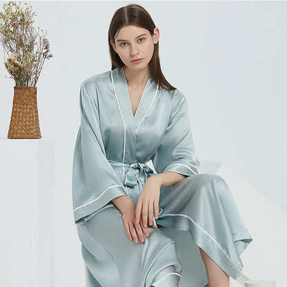 Luxe Silk Nightgown Set - Two-Piece Sleepwear
