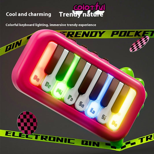 Kids Pocket Electronic Keyboard - Mini Piano Toy for Children Ages 3-6