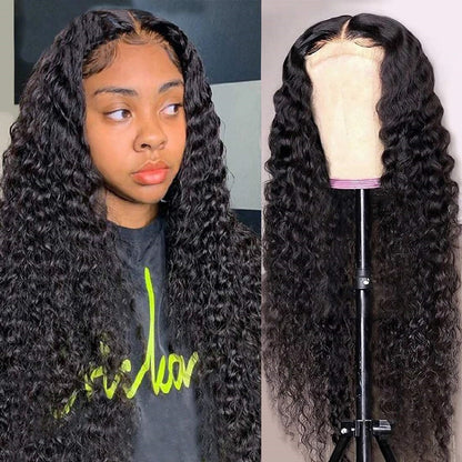 Hand-Woven Lace Front Human Hair Wig - Multiple Closure Options