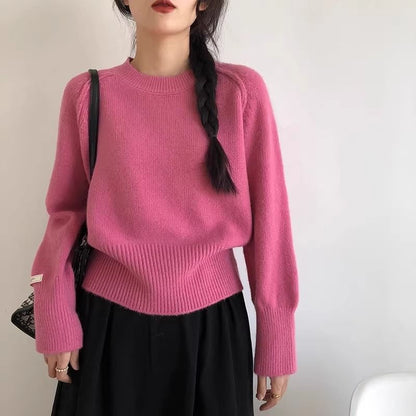 Women's Winter Base-Layer Knit Top - Thermal Long Sleeve Shirt