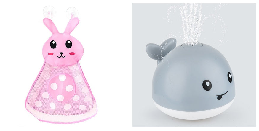 Baby Bath Whale Toy - Electric Water Spray with Lights & Music for Bathtub Fun