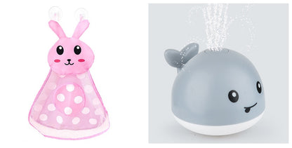 Baby Bath Whale Toy - Electric Water Spray with Lights & Music for Bathtub Fun