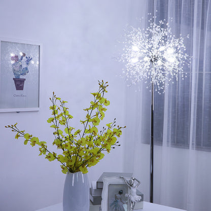 Modern Crystal Floor Lamp - LED Vertical Decorative Light