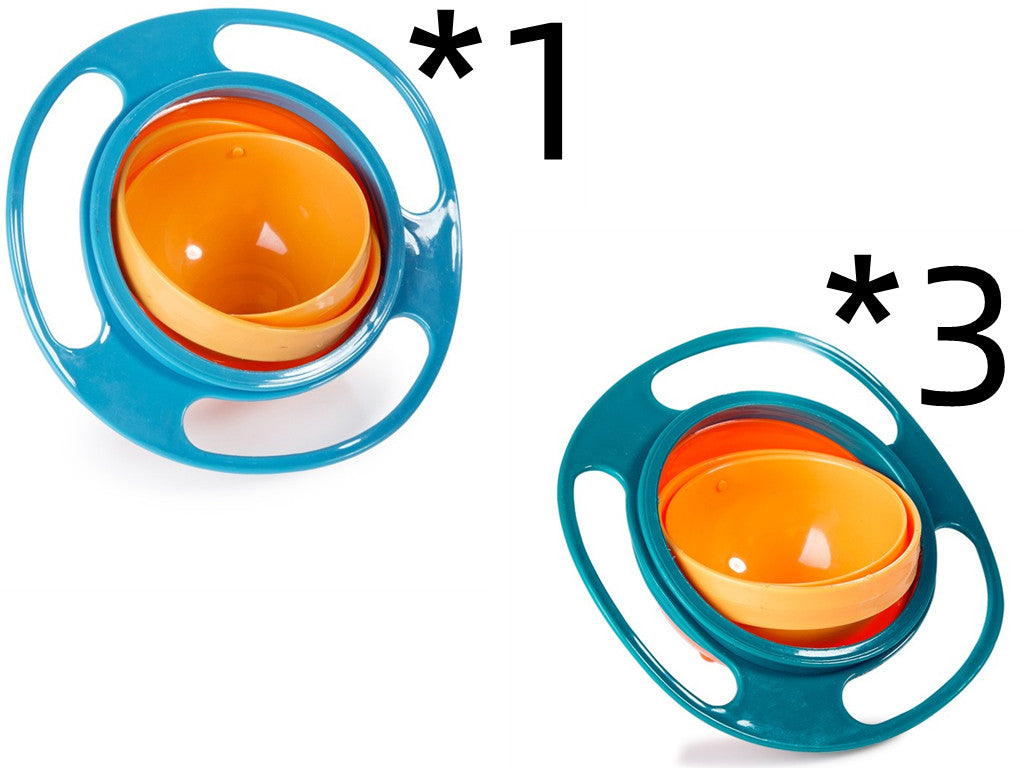 360° Rotating Spill-Proof Baby Bowl - Universal No-Mess Feeding Dish