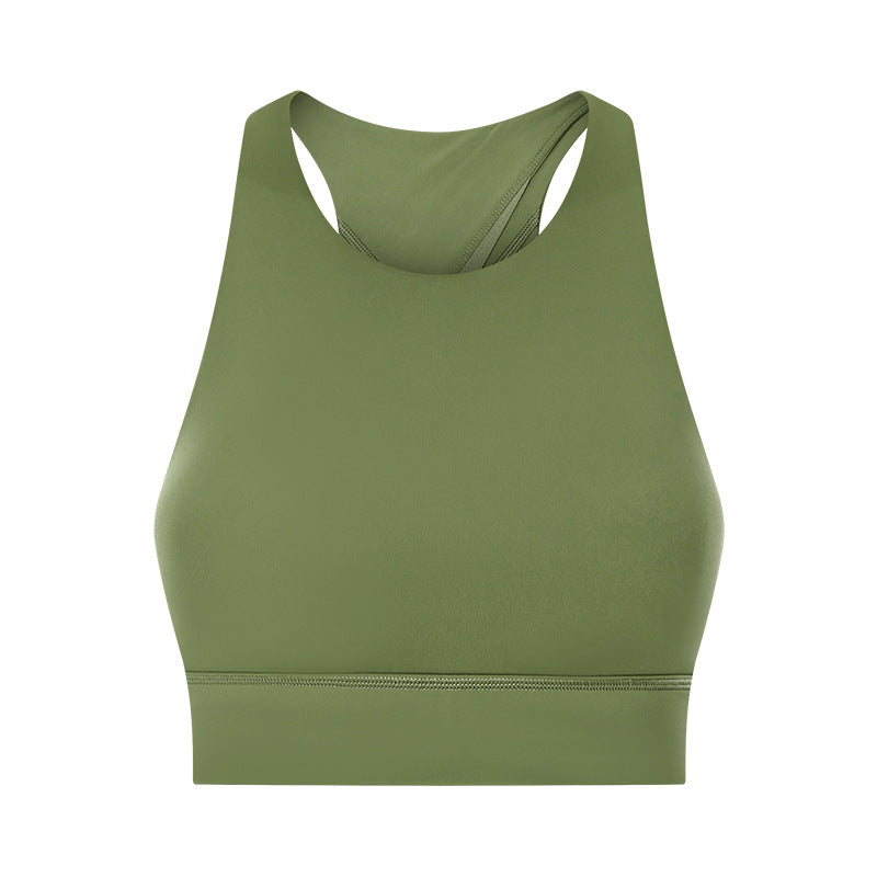 Triangle Sports Bra - Hollow Back Design for Yoga and Fitness
