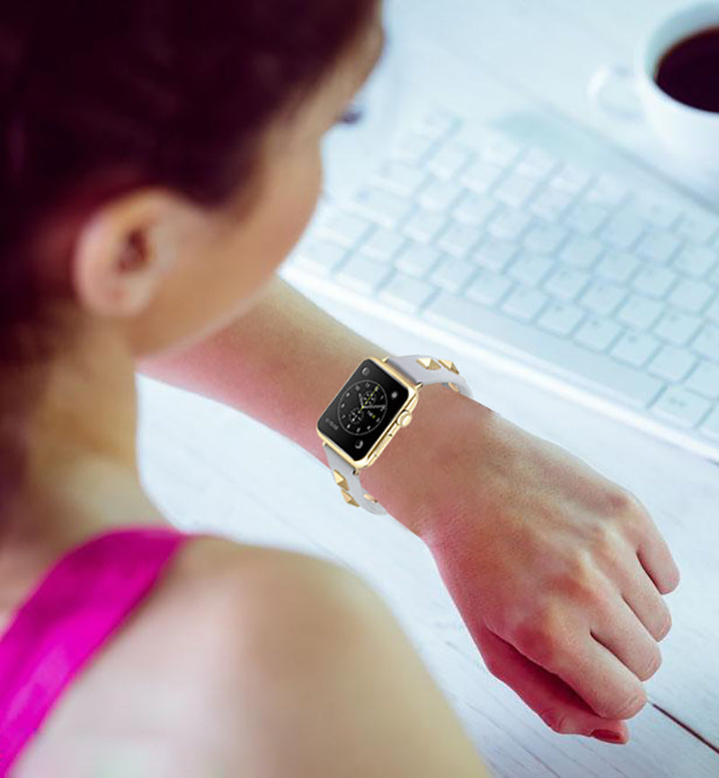 Premium Leather Apple Watch Strap - Multiple Colors & Sizes