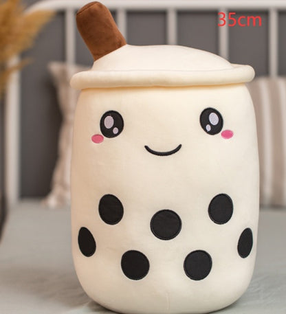Plush Bubble Tea Pillow Cushion - Soft Stuffed Drink Toy