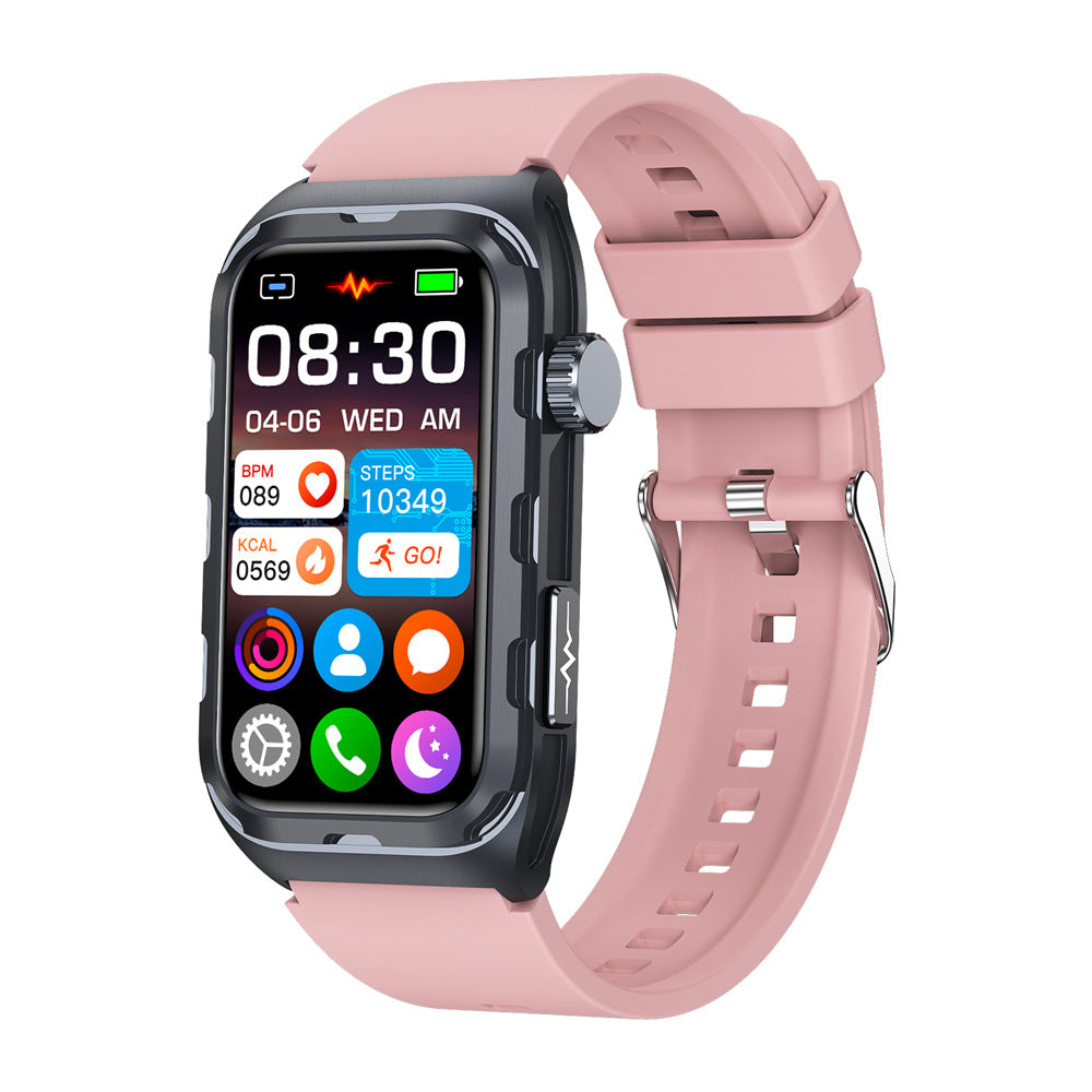 Smart Fitness Bracelet with Heart Rate Monitoring - Touch Screen