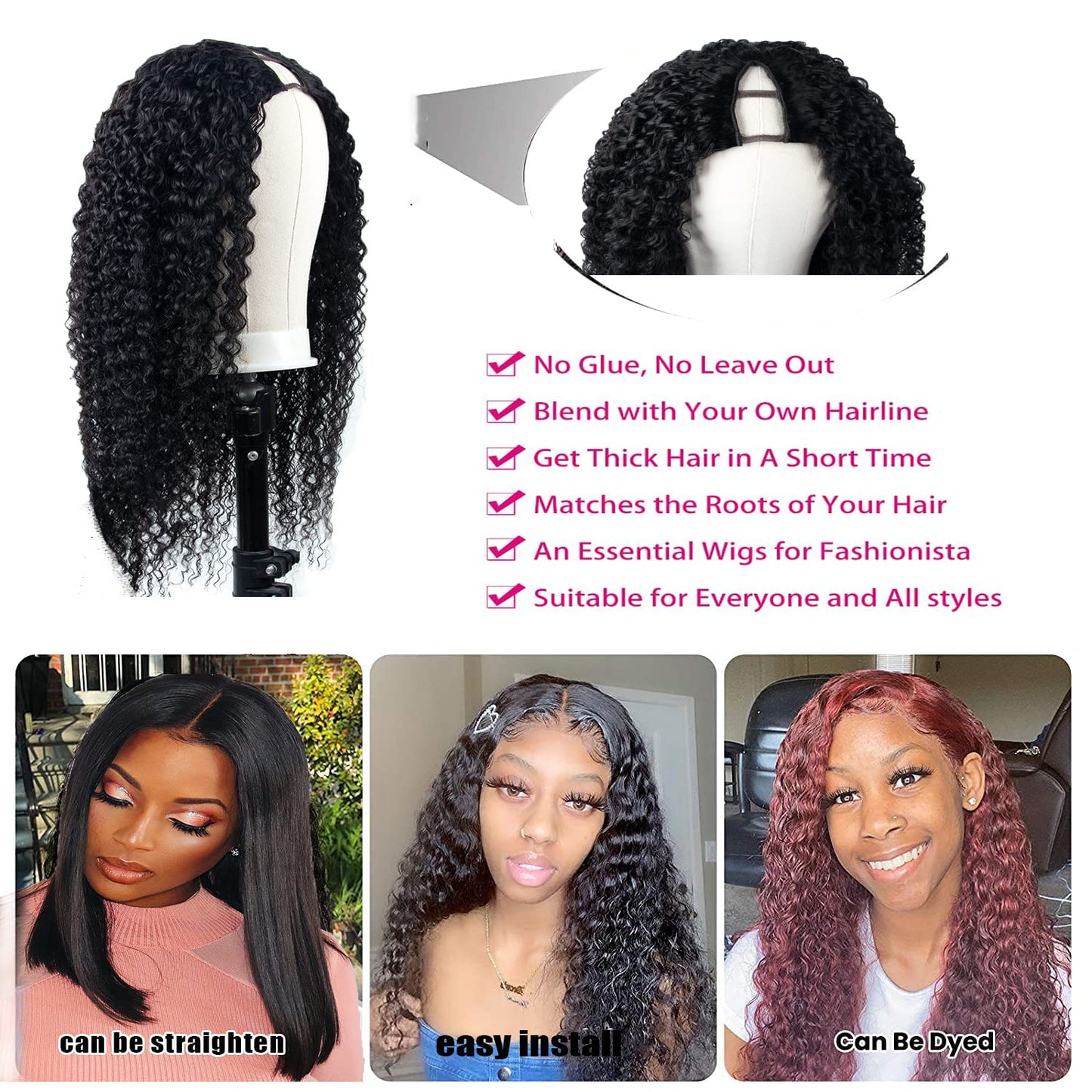 Full Mechanism Human Hair Wig - Hand-Woven Natural Texture Headgear