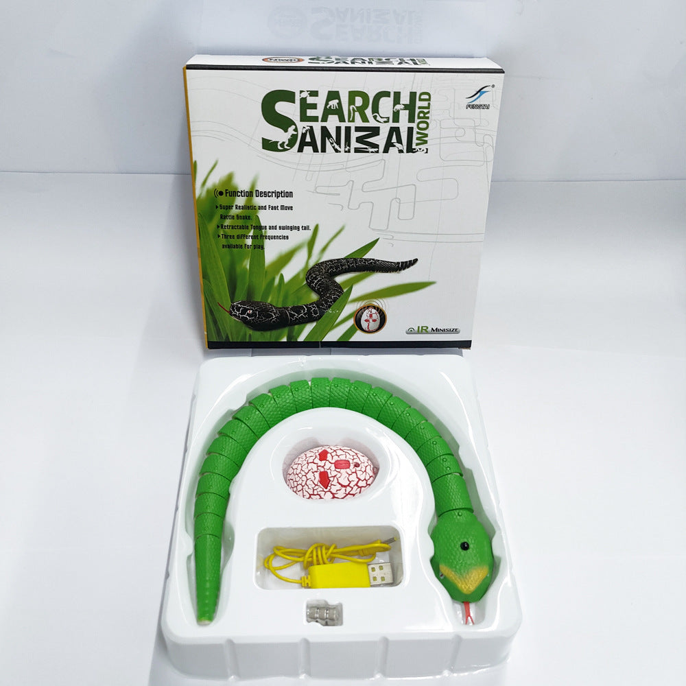 Interactive Electronic Snake Cat Toy - USB Rechargeable with Smart Sensing & Catnip