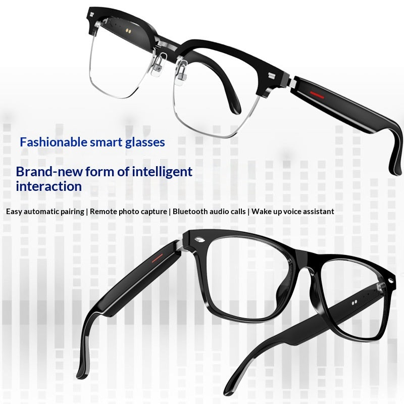 Smart Bluetooth Glasses with Blue Light Blocking and Audio
