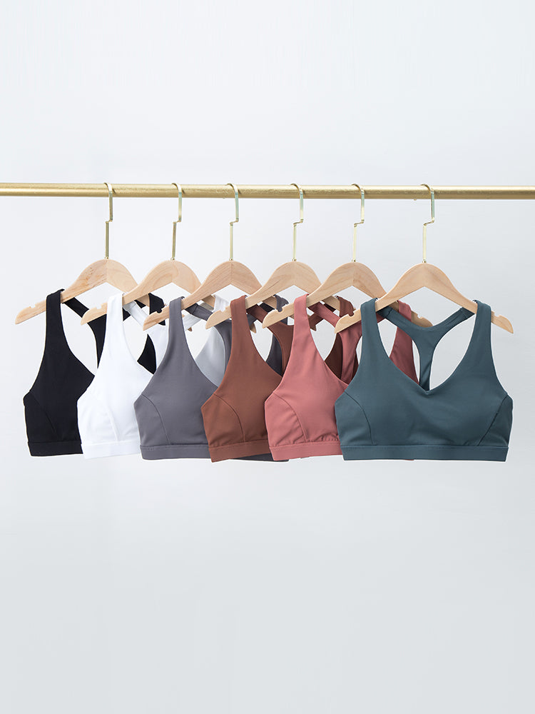Women's Sports Bra - U-Shaped Wireless with Sponge Pad
