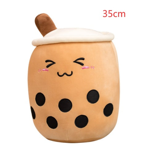 Plush Bubble Tea Pillow Cushion - Soft Stuffed Drink Toy