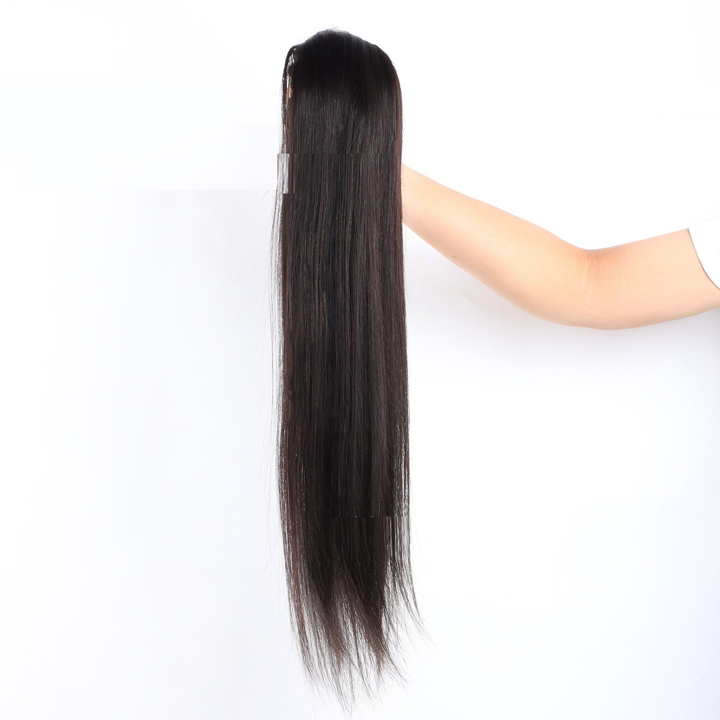 Drawstring Straight Hair Wig Ponytail - Real Human Hair Braids Extension