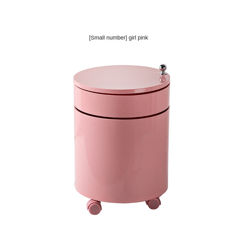 Rotating Storage Cabinet with Wheels - Multi-Tier Organizer