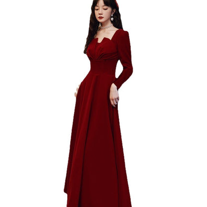 Women's Long Sleeve Cotton A-Line Midi Dress | Everyday Casual