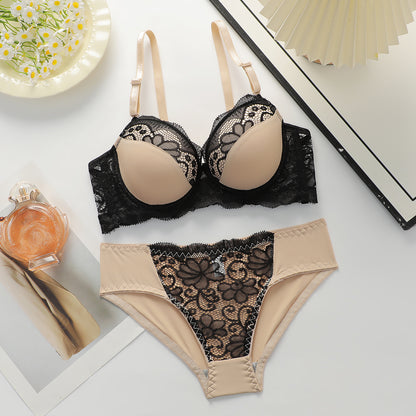 Women's Push-Up Bra and Panty Set - Supportive Shaping Lingerie