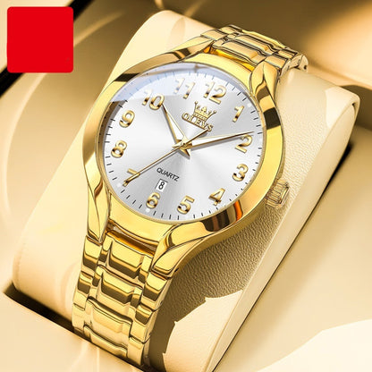 Men's Three-Dimensional Dial Business Watch | Steel Bracelet | 5 Color Options