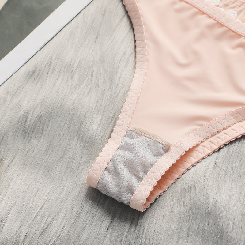 Women's Pink Push-Up Bra and Panty Set - Comfortable Supportive Lingerie