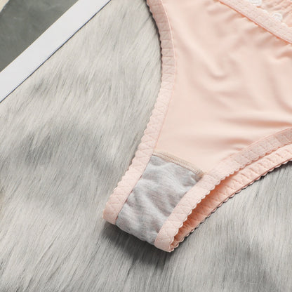 Women's Pink Push-Up Bra and Panty Set - Comfortable Supportive Lingerie