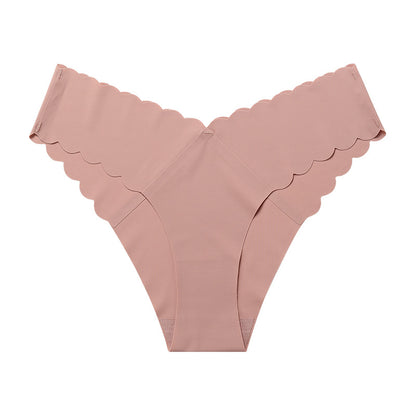 Seamless Ice Silk Underwear Set - 7-Piece Low-Rise Collection