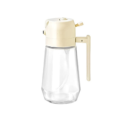 Olive Oil Sprayer Dispenser - 470ml Glass 2-in-1 Spray & Pour Bottle