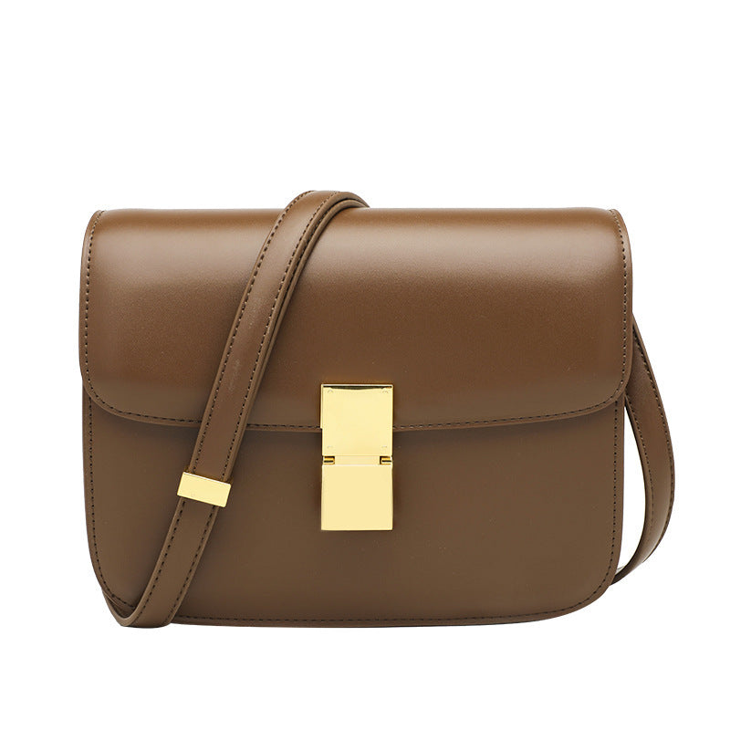Retro PVC Leather Shoulder Messenger Bag - European American Style Crossbody