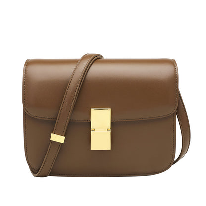 Retro PVC Leather Shoulder Messenger Bag - European American Style Crossbody
