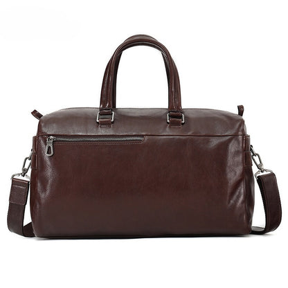 Large-Capacity Genuine Leather Travel Bag - Business Commute & Short Trips