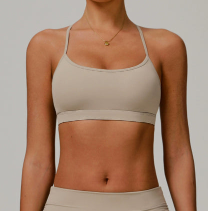 Women's Quick-Drying Sports Bra - Breathable Nylon Workout Bra