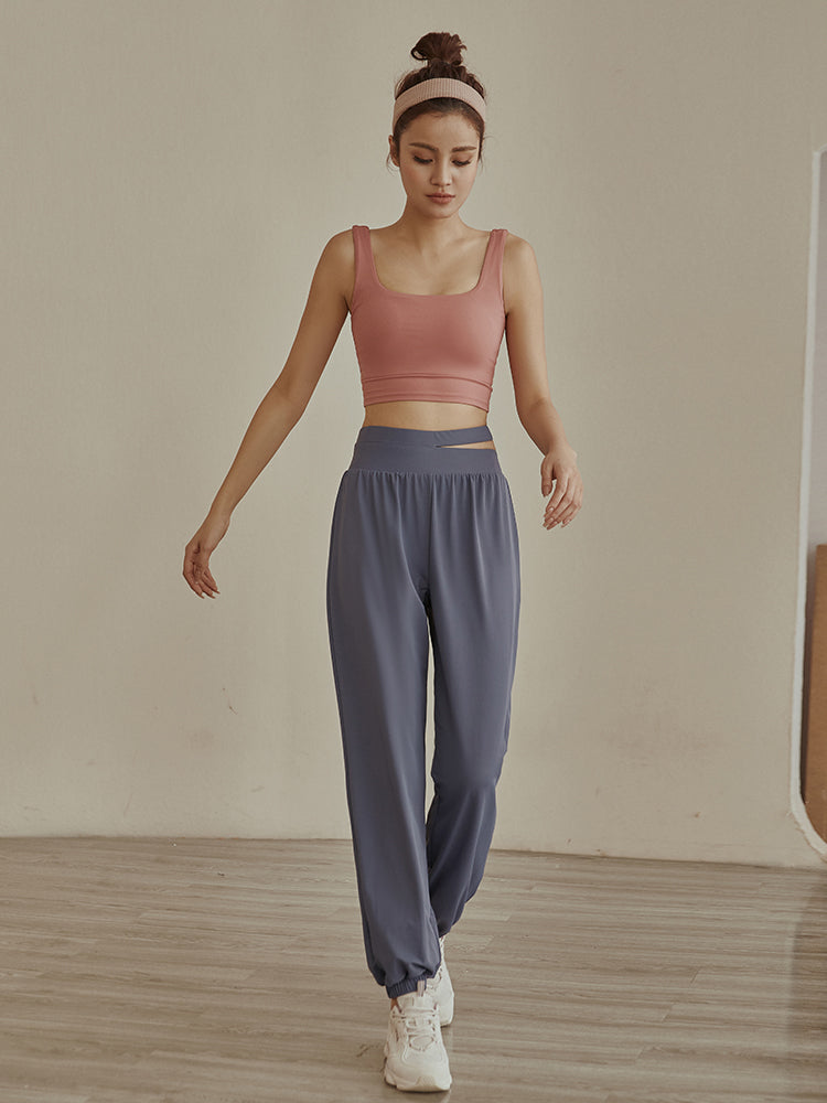 High Waist Loose Fit Trousers - Breathable Quick-Dry Casual Pants
