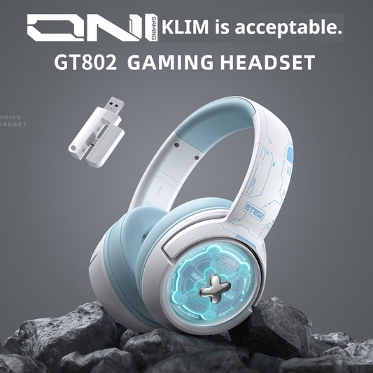 GT802 Wireless Gaming Headset - Over-Ear Bluetooth Headphones with LED