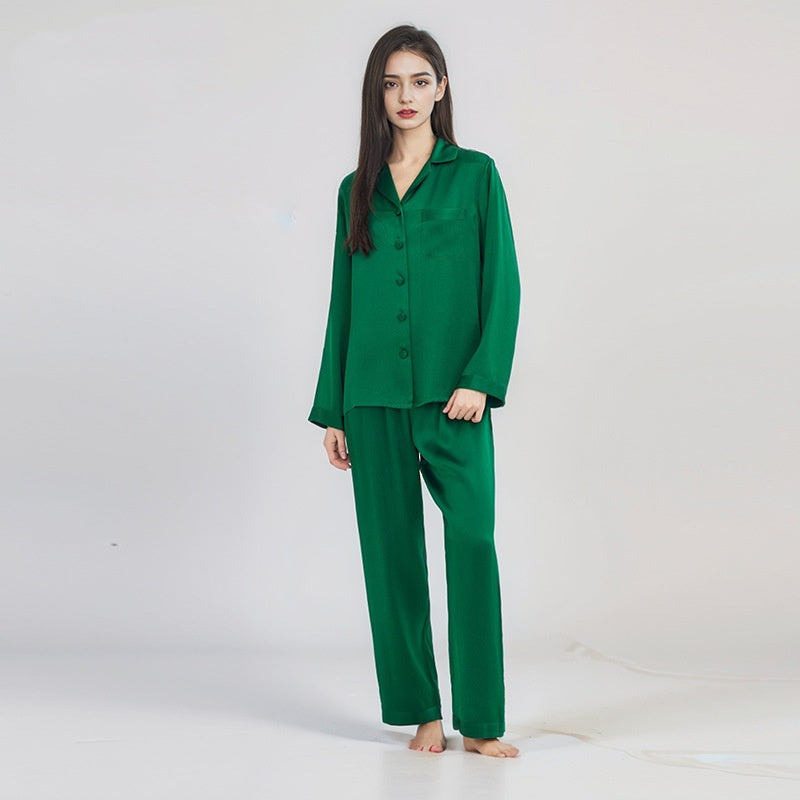 Luxe Mulberry Silk Pajama Set - Long Sleeve Women's Sleepwear