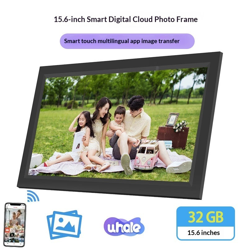 Touchscreen Digital Photo Frame - 32GB Memory with Video & Photo Playback