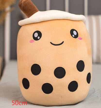 Plush Bubble Tea Pillow Cushion - Soft Stuffed Drink Toy