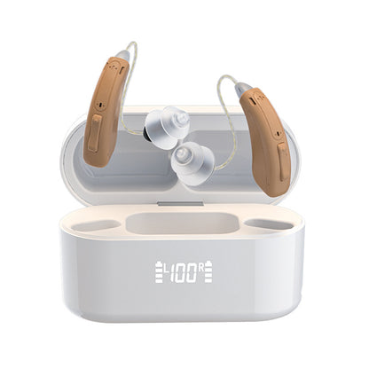 Bluetooth Rechargeable Digital Noise Reduction RIC Behind-the-Ear Aid