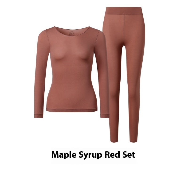 Women's Ultra-Thin Thermal Underwear Set - Lightweight Nylon Spandex Base Layer