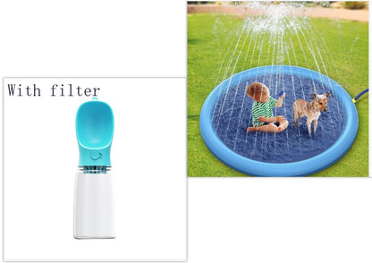 Inflatable Splash Pad for Kids and Pets - 150cm PVC Water Play Mat