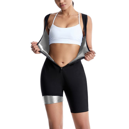 Corset Workout Sweat Suit - Intense Sweating Fitness Jumpsuit