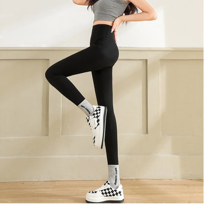 High-Waist Tummy Control Leggings - Hip-Lifting Fitness Pants