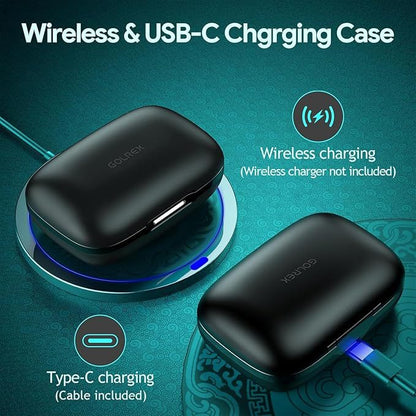AI Translation Wireless Bluetooth Headphones - Real-Time Multilingual Earbuds with Noise Reduction