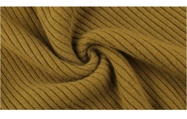 Women's Half High Collar Wool Knitted Base Layer Shirt - Pullover Sweater